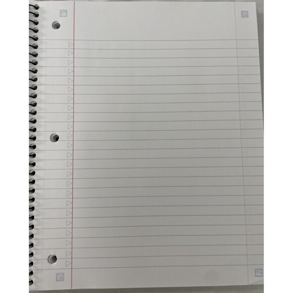 Five Star Spiral Notebook 5 Subject Customizable Wide Ruled 220 Sheets - Picture 3 of 3